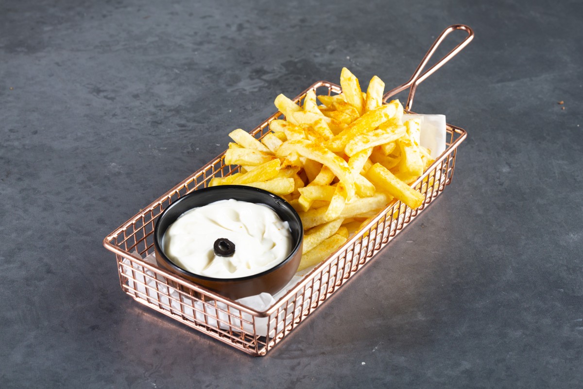 French fries plate