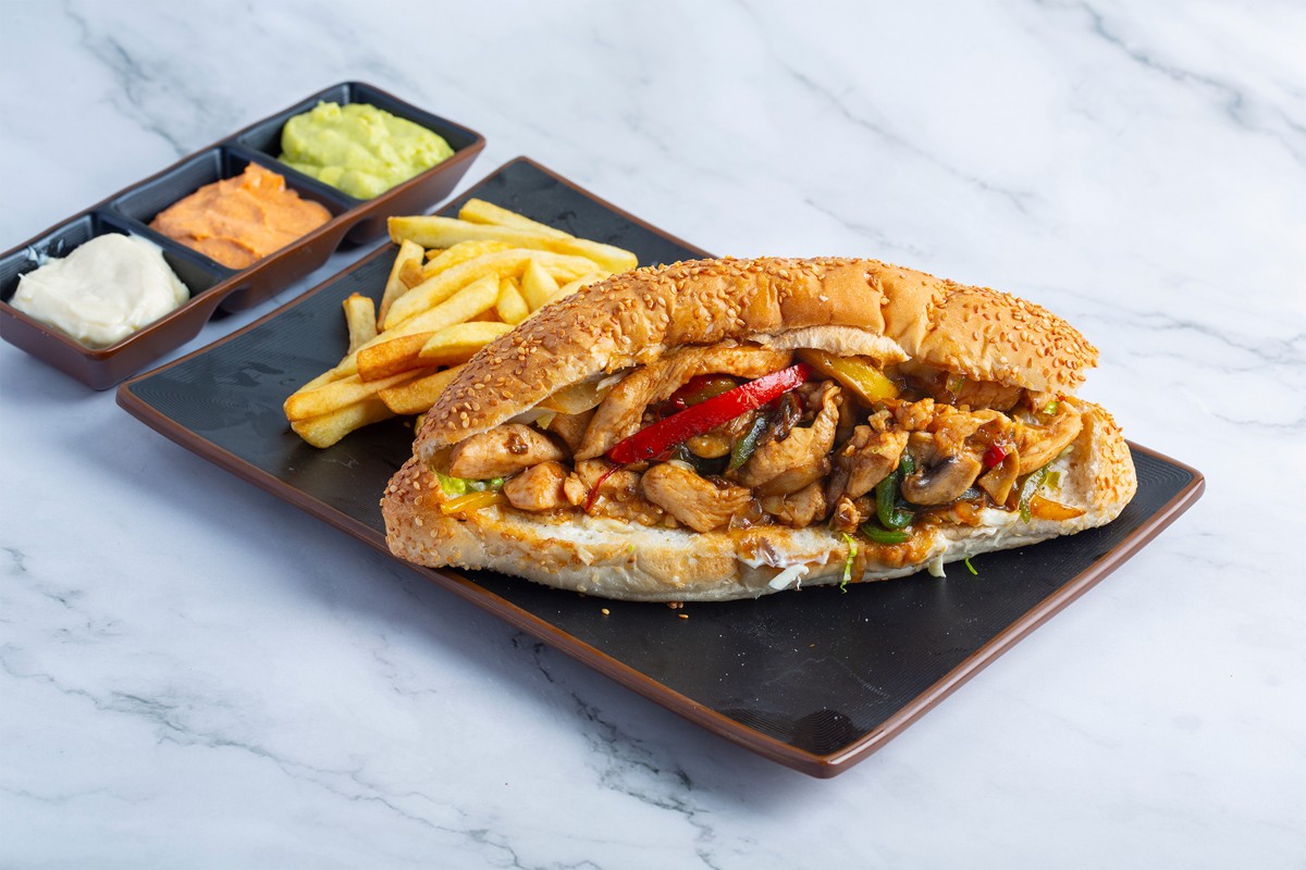 Chicken fajita sandwich