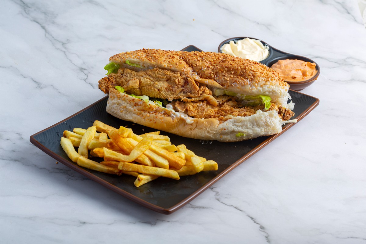 Crispy chicken sandwich